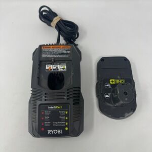 Ryobi P118 InteliPort 18 Volt Charger w/ P102 Lithium Ion 18V Battery